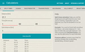 Running calculator screenshot 21