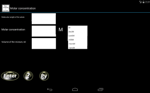 Molarity and molality calculator screenshot 0