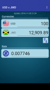 US Dollar to Jamaican Dollar screenshot 2