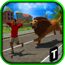 Angry Lion Attack 3D Icon