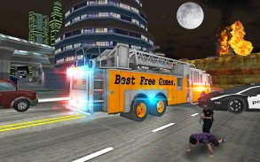 Fire Truck Rescue Driving Sim screenshot 2