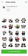 Panda Stickers WAStickerApps - Funny Stickers screenshot 2