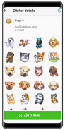 🐶 WAStickerApps cães, meme cão, etiqueta do cão screenshot 6