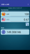 US Dollar to Sri Lanka Rupee screenshot 2