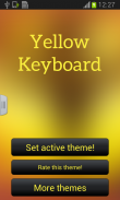 Yellow Keyboard Theme screenshot 0