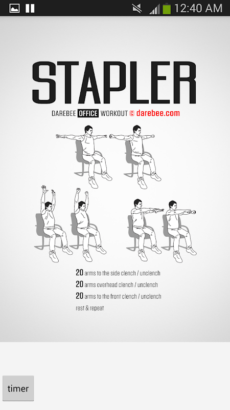 100 Office Workouts by DAREBEE