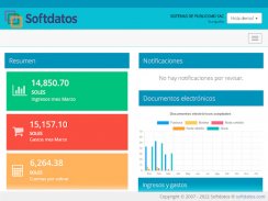SOFTDATOS, panel de gestión screenshot 2