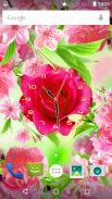 Rose Flower Clock screenshot 2