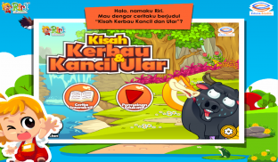 Cerita Anak: Kancil, Kerbau dan Ular screenshot 1