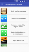 Learn English Concepts(Learn Grammar & vocabulary) screenshot 0