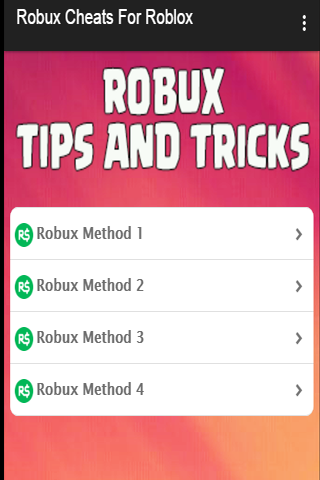 Robux Cheats For Roblox 1 2 Download Android Apk Aptoide - robutrc i migliori trucchi per ottenere robux app su google play