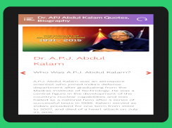 Dr APJ Abdul Kalam Quotes and Biography screenshot 5