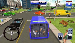 Police Dog Transport Truck 3D screenshot 1