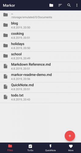 Markor: Markdown Editor - todo.txt - Notes Offline screenshot 4