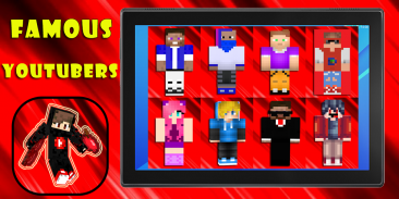 Youtubers Skins MCPE screenshot 1