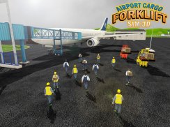 Havaalanı Kargo Forklift Sim3D screenshot 6