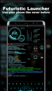 Futuristic Launcher -- Aris Hacker Theme screenshot 4