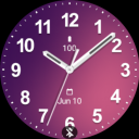 Casual Purple Pink Watch Face