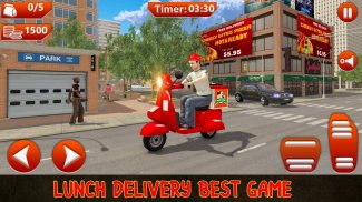 Offroad MotorBike Lunch Delivery:Virtual Game 2018 screenshot 0
