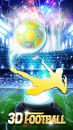Parlak Altın Futbol 3D Tema screenshot 0