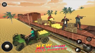Train Robbery shooting game: Gold Robbery Crime screenshot 0
