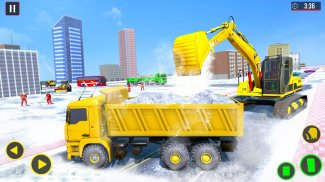 Snow Excavator City Rescue screenshot 1