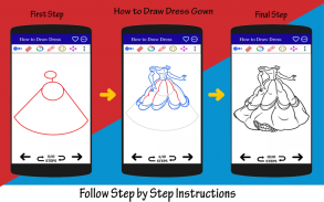 How to Draw Dress Step by Step screenshot 1
