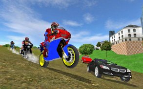 Motorbike Stunt Super Hero 3D screenshot 2