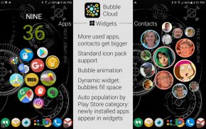 Bubble Cloud Widgets + Folders for phones/tablets screenshot 4