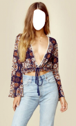 Women Crop Tops Photo Suit screenshot 22