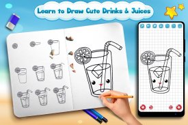 Learn to Draw Drinks & Juices screenshot 1