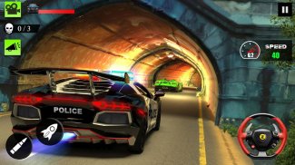Police Chasse Dans Autoroute Circulation Simulateu screenshot 3
