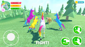 Unicorn Simulator 2 - بازی خانوادگی حیوانات screenshot 2