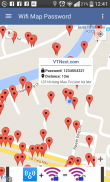 WiFi Finder Passwords - Map screenshot 1