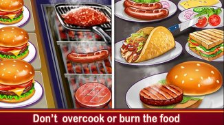 Ragazza del liceo: gioco di cucina per hamburger screenshot 10