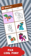 My Pony Game - Coloring Book screenshot 4