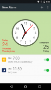 Alarm: Clock with Holidays screenshot 1