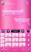 Pink Diamond GO Keyboard Theme screenshot 5