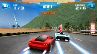 Carrera rápida 3D -Fast Racing screenshot 1