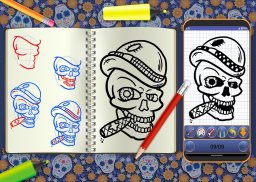 Learn To Draw Skull Tattoos Step By Step - Free screenshot 2