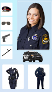 Women Police Suit Photo Editor screenshot 0