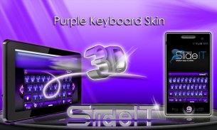 SlideIT Purple 3D Skin screenshot 0