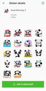 Panda Stickers WAStickerApps - Funny Stickers screenshot 4