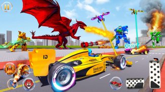 Flying Dragon - Car Robot Game screenshot 6