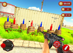 Real Bottle Shoot 3D- Expert Gun Shooting Game screenshot 0