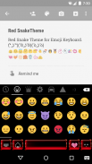 Red Snake Emoji Keyboard Theme screenshot 0