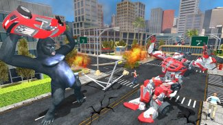 Monster Gorilla Robot transform: City rampage screenshot 0