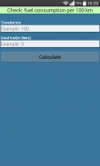 Fuel calculator Lite screenshot 3