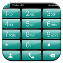 Dialer theme Gloss Green