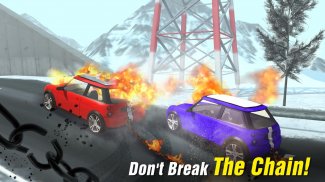 Chained Cars Against Ramp 3D screenshot 1